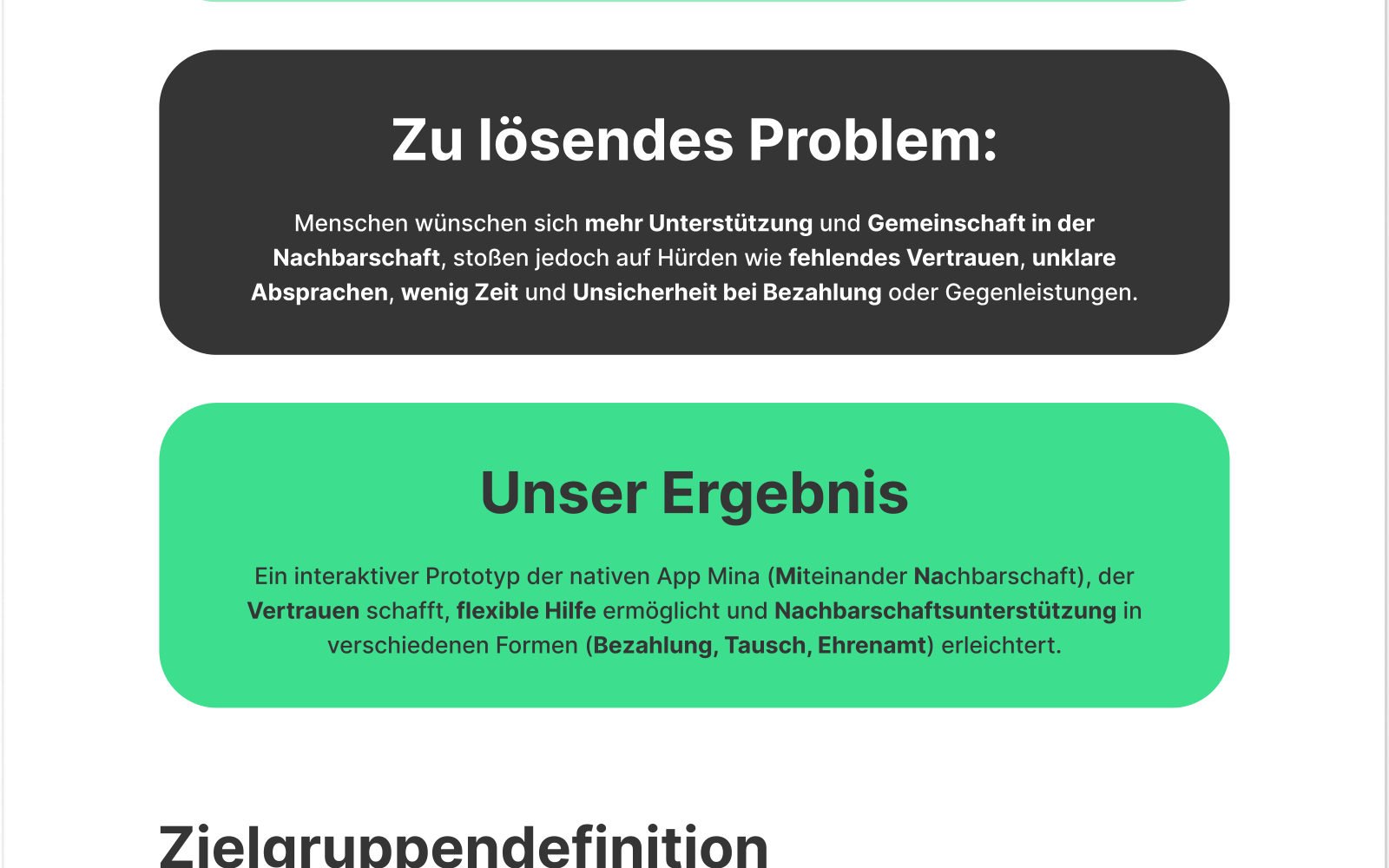 Mina – UX/UI Case Study Screenshot 3