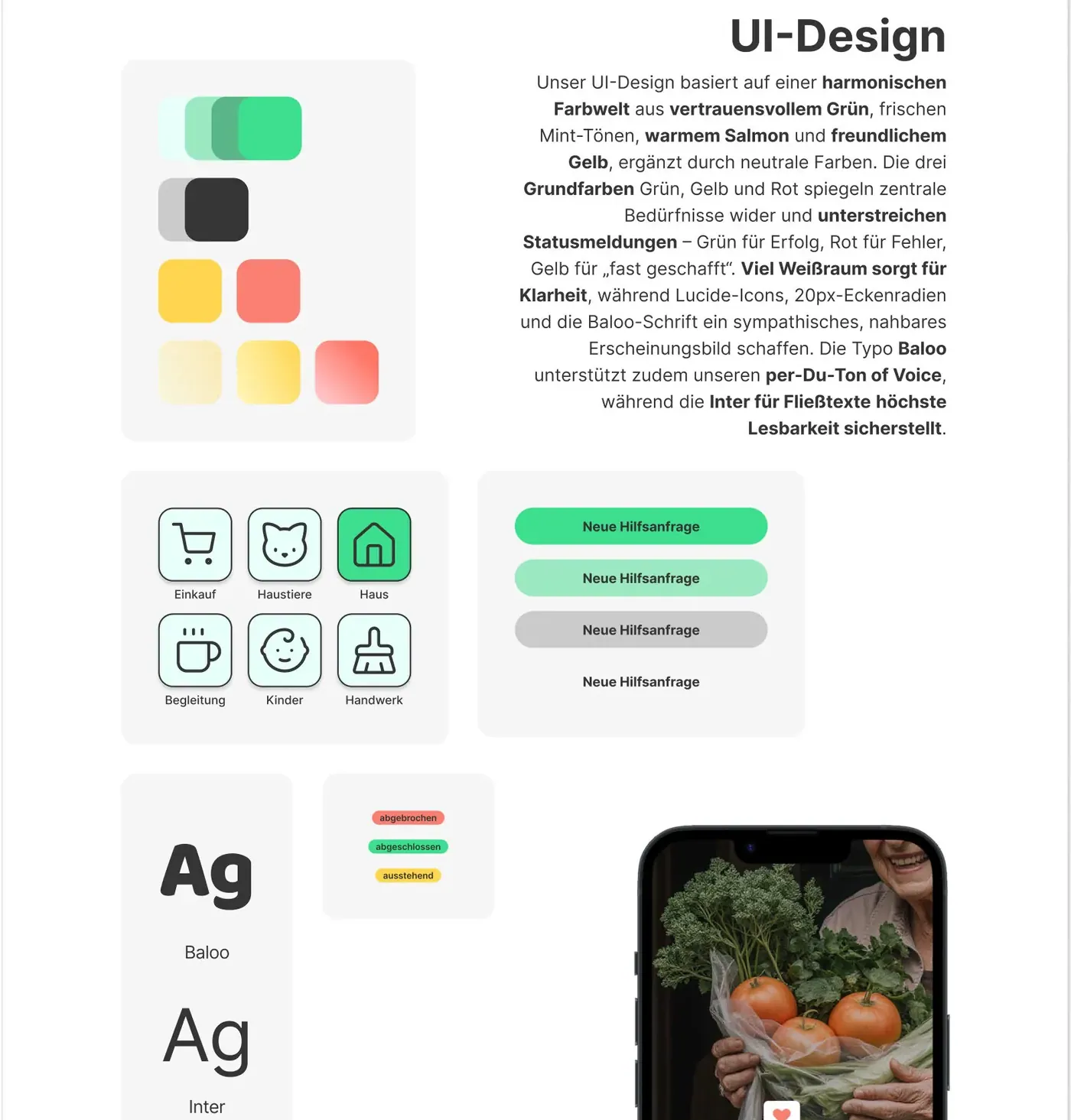 Mina – UX/UI Case Study Case Study — Abschnitt 7