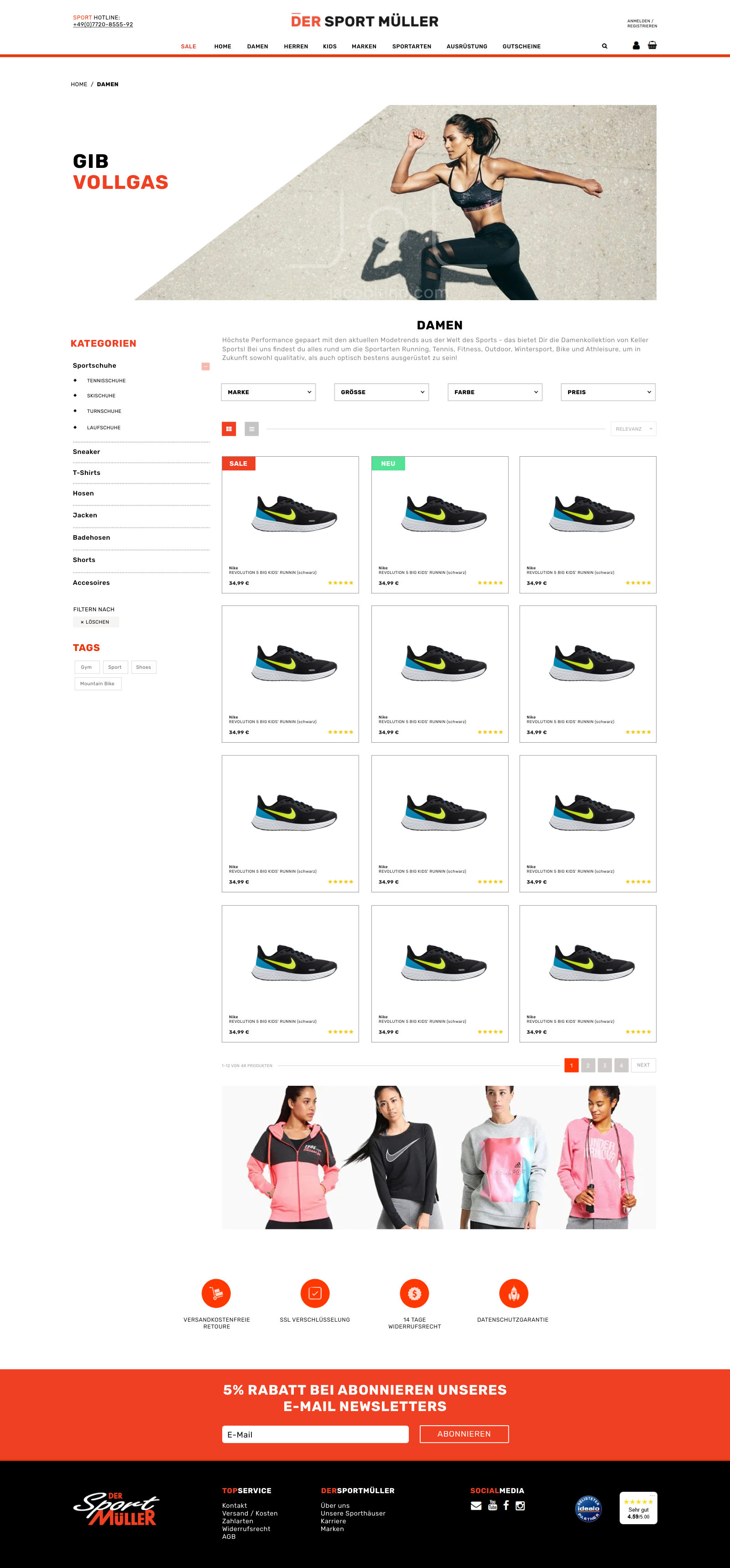 SportMüller – Shop UI Cover